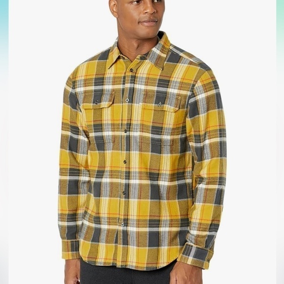 The North Face Men's Arroyo Flannel Shirt - Mineral Gold XXLarge Half - Picture 6 of 11